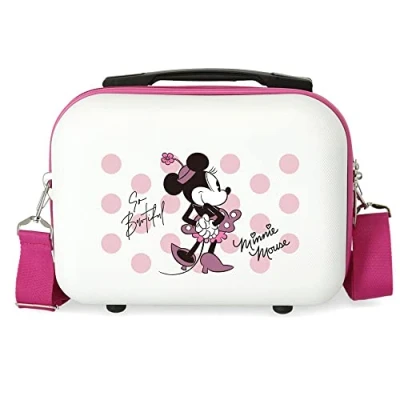 Abbildung von Disney Have a good Time Minnie So beautiful Kulturbeutel, anpassungsfähig, Pink, 29 x 21 15 cm, starres ABS, 9,14 l, 0,6 kg
