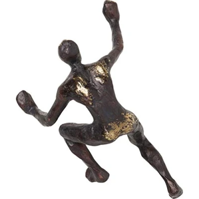 Abbildung von Kare Design Wandschmuck Climber, Bronze, Deko Figur, Objekt, Vintage Look, 23x14x9 cm (H/B/T)