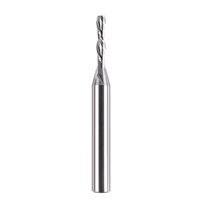 Abbildung von SpeTool Spiralnutfräser 8mm Schaft Downcut 4mm Schnittdurchmesser 20mm Schnittlänge Router Bit 2 Flöten Spiralfräser Nutfräser VHM Schaftfräser CNC Fräser für Oberfräse Holzfräser Langlochfräser Holz