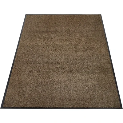 Abbildung von andiamo Premium Fußmatte Wash &amp; Clean langlebige Schmutzfangmatte Hauseingang als innen oder Fußabtreter im überdachten Außenbereich saugstarker Fußabstreifer 90 x 150 cm Braun