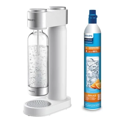 Abbildung von Philips Water ADD4902WH/10 GoZero Wassersprudler, Plastik, 1 Liter, WeiÃŸ