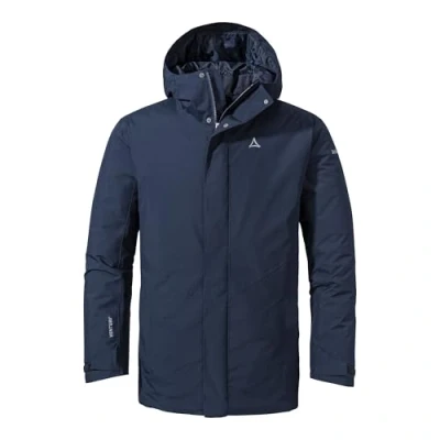 Abbildung von Schöffel Herren Parka Style Froda MNS, atmungsaktiver, wasserdichter mit 2 Wege Stretch, leichte Outdoorjacke verstellbarer Kapuze, navy blazer, 50