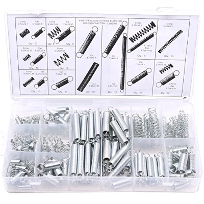 Abbildung von Glarks 200Pcs Zinc Plated Extension and Compression Industry Spring Assortment Kit