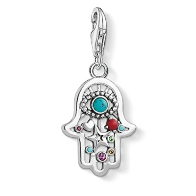 Abbildung von Thomas Sabo Damen Charm Anhänger Fatimas Hand Club 925 Sterling Silber 1464 333 7