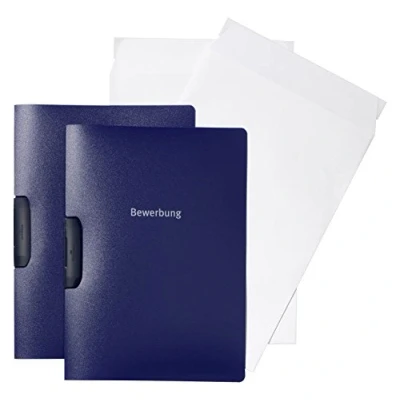 Abbildung von Durable Bewerbungsset Duraswing Job, 2 Bewerbungsmappen mit Versandtaschen, dunkelblau, 999107390
