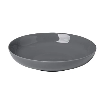 Abbildung von Blomus RO Teller tief, eleganter Grauton, bruch und kratzfest, spülmaschinengeeignet, 720ml, Farbe Sharkskin (64002)