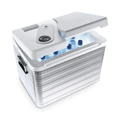 Abbildung von Mobicool Q40 AC/DC Tragbare Elektrische Alu Kühlbox, 39 Liter, 12 V und 230 für Auto, Lkw, Boot, Reisemobil Steckdose, Aluminium Gehäuse