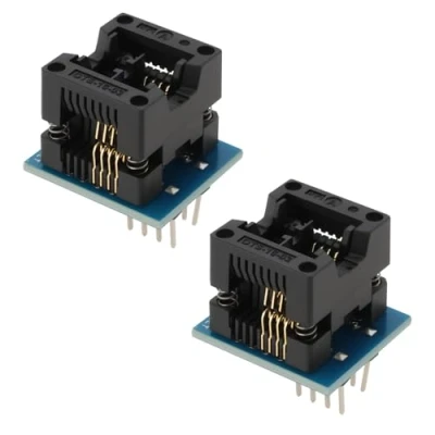 Abbildung von YINETTECH 2 STÜCKE SOP8 SOIC8 SO8 Zu DIP8 Programmieradapter IC Sockel Converter Module Programmer Adapter 24 * 20mm Konverter 150mil