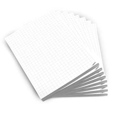 Abbildung von iulias Freude schenken! Notizblock A6 kariert I Spar Set 8 Blöcke Din A 6 50 Blatt je Block abreißbar 80g/m² Papier weiß Schreibblock, Notizblöcke