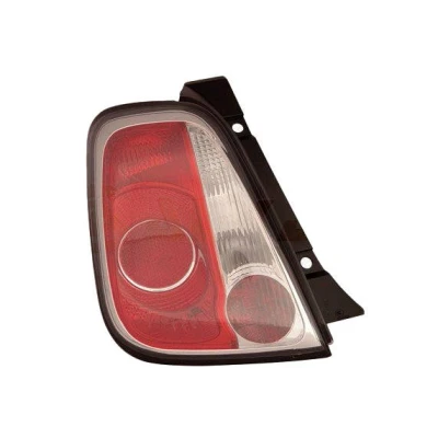 Abbildung von ALKAR 2211348 Rückleuchte links P21W, R10W, PY21W Gehäuse mit schwarzem Innenteil ohne Lampenträger FIAT: 500 Hatchback, C Convertible