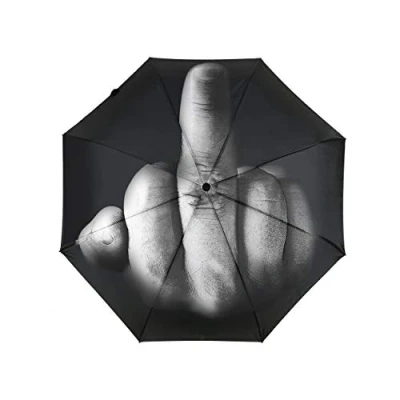 Abbildung von ds. distinctive style Mittelfinger Regenschirm Lustige Taschenschirm kreative Geschenke