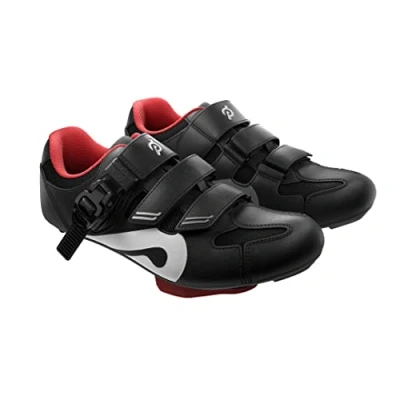 Abbildung von Peloton Bike Schuhe, Fahrradschuhe und Bike+, mit Delta kompatiblen Cleats