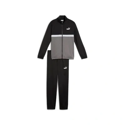 Abbildung von Puma Colorblock SUIT Unisex SET Trainingsanzug für Kinder, Größe: 176, Black