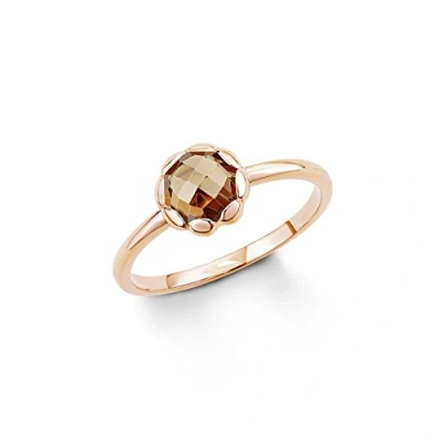 Abbildung von s. Oliver Damen Ring 925 Silber teilvergoldet Zirkonia braun Rundschliff Gr. 50 (15.9) 539852