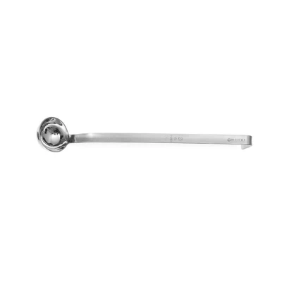 Abbildung von HENDI Schöpfkelle 1 Liter aus Edelstahl ø 16,5 x 48 cm Materialstärke: 2,7 mm tropffrei HACCP Profi Line, Gastro Kelle