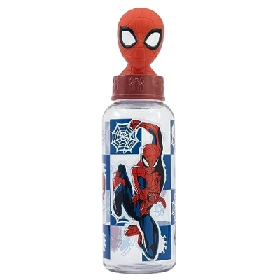 Abbildung von Spider Man Motiv 3D Figur Wasserflasche 560 ml, Multi
