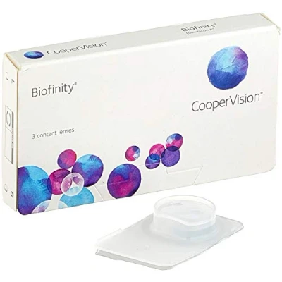 Abbildung von Biofinity Spheric Jahreslinsen weich, 3 Stück / BC 8.6 mm DIA 14.0 3.75 Dioptrien