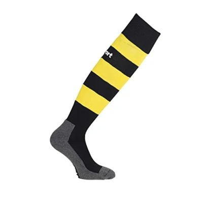 Abbildung von uhlsport Herren Team Pro Essential Stripe Socken, schwarz/limonengelb, 41 44