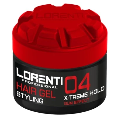 Abbildung von LORENTI TOKYO &amp; SEOUL Barber hair Styling Gel 04 X Treme Gum Effect Hold 300ml Haargel Herren Starker Halt Kein Verkleben und ohne Rückstände Alkohol Frei wet look