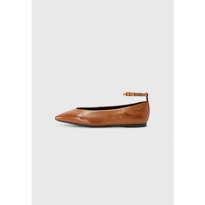 Abbildung von Tamaris Riemchenballerina, Damen, Größe: 41, Cognac Schuhe
