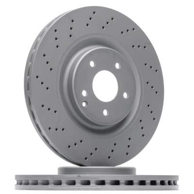 Abbildung von ATE 24.0130 0180.1 Bremsscheibe 345,0 30,0 5 112,0 gelocht/innenbel. beschichtet legiert/hochgekohlt MERCEDES BENZ: C Class Saloon, CLK Coupe