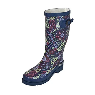 Abbildung von MADSea Damen Gummistiefel Flower Blumenprint Langschaft, Größe:38 EU