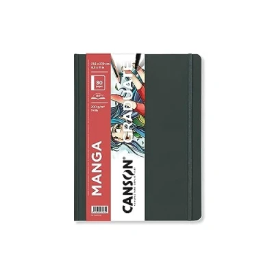Abbildung von Canson Graduate Manga Paper, Hardcover Art Journal, 14 x 21,6 cm, 40 Blatt Künstlerpapier für Illustration, Charakterstudien, Comics
