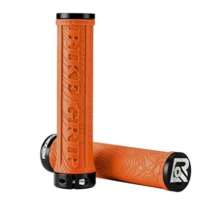 Abbildung von ROCKBROS Fahrrad Lenkergriffe, Ergonomische Fahrradgriffe aus Gummi, Aluminium Lock on Design Ultra Leicht
