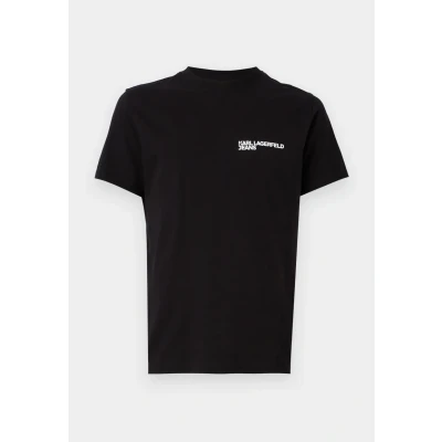 Abbildung von KARL LAGERFELD JEANS Men&#039;s Slim SS Tee Tshirt, Black, Large