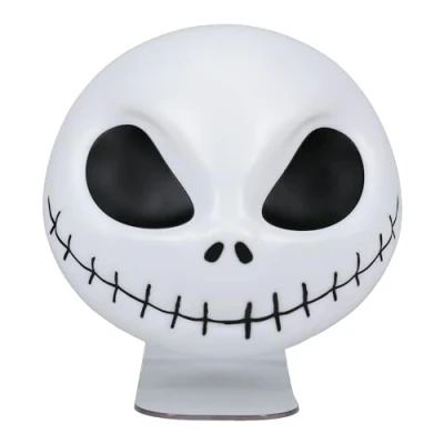Abbildung von Jack Skellington Maskenlicht Offiziell lizenziertes Disney Nightmare Before Halloween Stimmungslicht, gruselige oder Weihnachtsdekoration, USB Kabel enthalten 18 cm