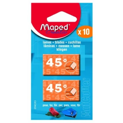 Abbildung von Maped M094593 Ersatzklingen 45 für Mat Cutter, 2 x 5 Klingen,