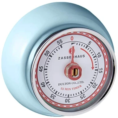 Abbildung von Zassenhaus Küchentimer SPEED , Blau, Ø 7 cm x 3 Analoge Zeitanzeige mit Alarm Funktion Die Countdown Uhr unterstützt bei der Zeitplanung beim Kochen oder Backen