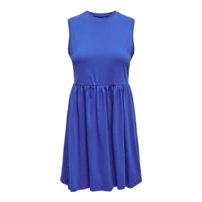 Abbildung von ONLY Damen ONLMAY Life S/L Peplum Dress Box JRS Jerseykleid, Dazzling Blue, Large