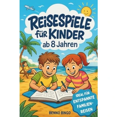 Abbildung von Reisespiele für Kinder ab 8 Jahren Rätsel, Spiele &amp; kreative Aufgaben Autofahrt, Flugzeug Zug Beschäftigungsbuch gegen Langeweile Ideal Grundschüler im Urlaub