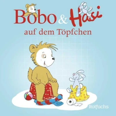 Abbildung von Bobo &amp; Hasi auf dem Töpfchen: Pappbilderbuch ab 12 Monaten (Bobo Siebenschläfer: Pappbilderbücher Monate, Band 1)