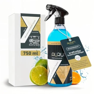 Abbildung von Aurum Performance® Auto Innenraum Reiniger Cockpitspray und Kunststoffreiniger für die gründliche Autoreinigung professioneller Innenraumreiniger (allSurface Interior Cleaner, 750ml)