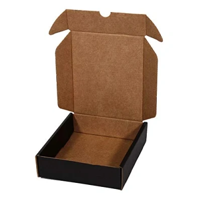 Abbildung von Only Boxes schwarzer Karton für den Postversand Selbstaufbaubox ideal als Geschenk stabiler Größe S 13 x 16 4 cm 20 Einheiten