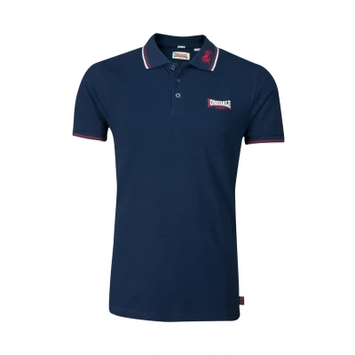 Abbildung von Lonsdale LION Poloshirt, Herren, Größe: 3XL, Navy/dark red