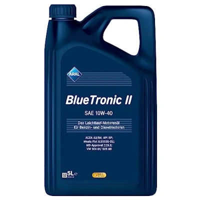 Abbildung von Aral Bluetronic Ii 10W 40 5l Motoröl 15F471 VOLKSWAGEN: Golf 4, 5, Polo IV Hatchback, MERCEDES BENZ: E Class Saloon, C A