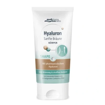 Abbildung von Hyaluron Sanfte Bräune SHAPE 150 ml, 2 IN 1 Körperpflege für straffere Konturen &amp; schöne mit nur einem Produkt, auch bei Cellulite, wirkt gezielt gegen Dellen und schlaffe Haut