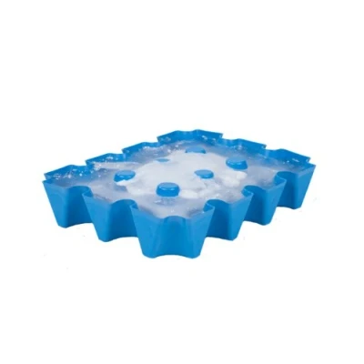 Abbildung von SL Eisblock Bierkastenkühler 20x0,5 Liter Made In Germany, 34 x 25 6cm, Blau