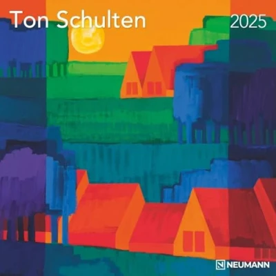 Abbildung von Ton Schulten 2025 Wand Kalender Broschüren 30x30 30x60 geöffnet Kunst