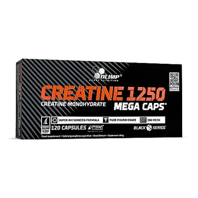 Abbildung von Olimp Creatine Monohydrat 1250. Kreatin Kapseln (120Stk). Hochdosiertes Nahrungsergänzungsmittel zum Muskelaufbau 120 Stück (1er Pack)