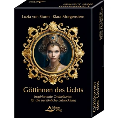 Abbildung von Göttinnen des Lichts Inspirierende Orakelkarten für die persönliche Entwicklung: Set mit Buch und 45 Karten