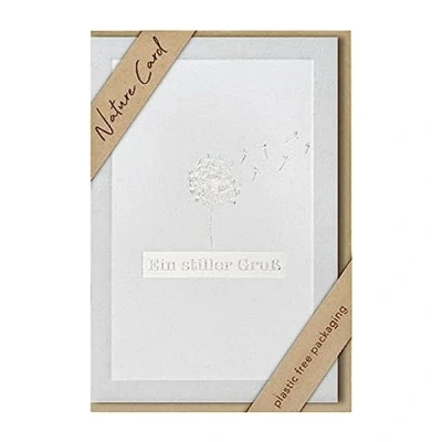 Abbildung von bsb Trauerkarte mit liebevollem Motiv Nature Card Trauerkarten Beileidskarten Umschlag Danksagungskarten Trauer Karten zur 11,5 x 17 cm