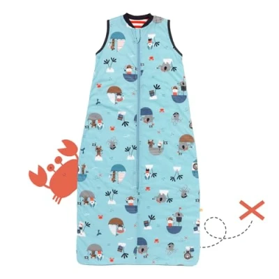 Abbildung von schlummersack Schlafsack Baby Sommer 110 cm dünn Pirat Babyschlafsack 1.0 Tog 1 Baumwolle Frühling