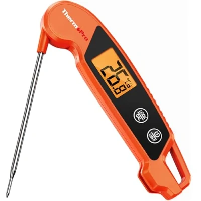 Abbildung von ThermoPro Fleischthermometer Grillthermometer Digitail Bratenthermometer Kabellos Thermometer Kochen mit Faltbares Sonden Küchenthermometer für BBQ Grillen Baken Flüssigkeit TP603