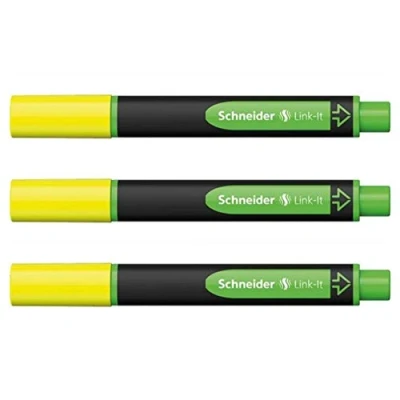 Abbildung von SCHNEIDER Link It Textmarker, Gelb, 3 Stück