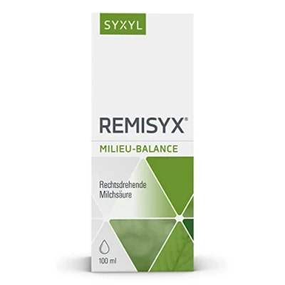 Abbildung von SYXYL Remisyx Tropfen / Nahrungsergänzungsmittel mit rechtsdrehender Milchsäure &amp; Zink für die Milieu Balance 100 ml Lösung
