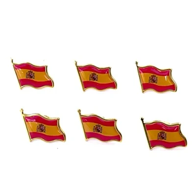 Abbildung von HCZ Anstecknadel, spanische Flagge, 6 Stück